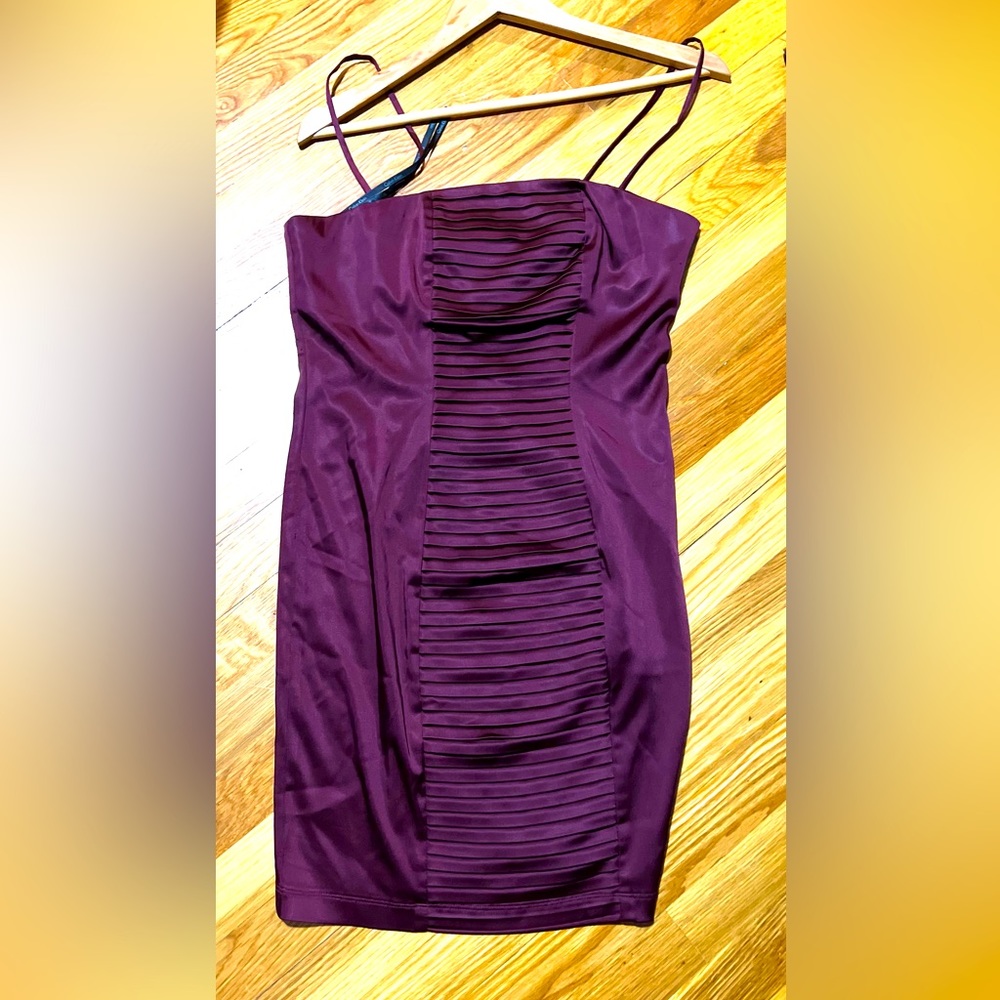Beautiful Burgundy Calvin Klein Dress size 10 with removable straps
